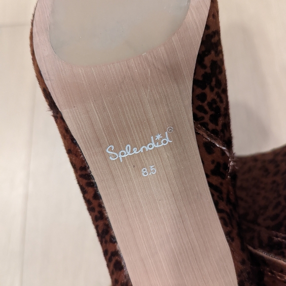 Leopard Print Ankle Boots with fur texture - Picture 3 of 12